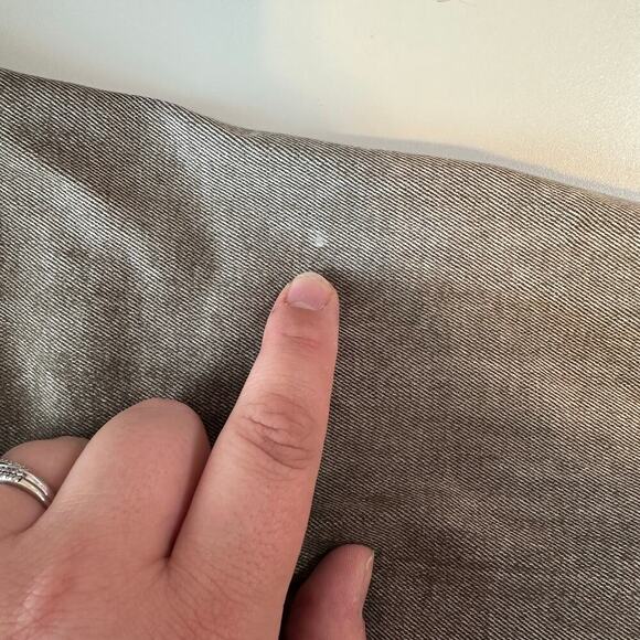 Levi’s Denim Trucker Jacket Size S Button Down Logo Pockets Grayish-Brown Casual - Picture 13 of 13